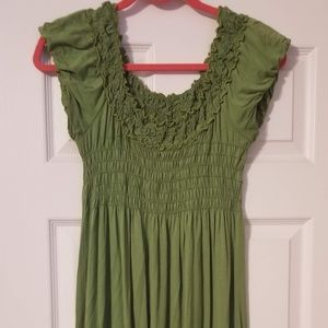 Womens Sophie Max olive green sundress size M